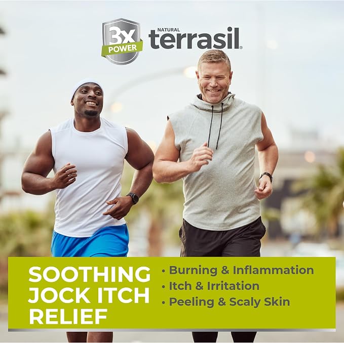 terrasil Antifungal Jock Itch Soap, 75g Bar | Fast Relief from Jock Itch Burning & Itchy Skin for Men & Women. All-Natural Moisturizing Ingredients. Dermatologist Tested