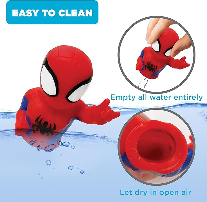 Ginsey Spidey and His Amazing Friends 5 Piece Finger Puppet Set - Bath Toys, Party Favors, 1.0 Count, 0.145 pounds