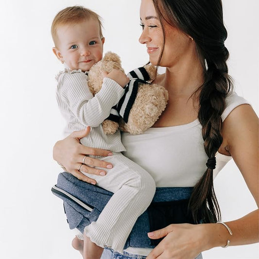 Tushbaby The Original Premium Quality Hip Seat Carrier – Safety-Certified Baby & Toddler Carrier with Secure Safety Buckles, Storage Pockets & Nursing Pillow