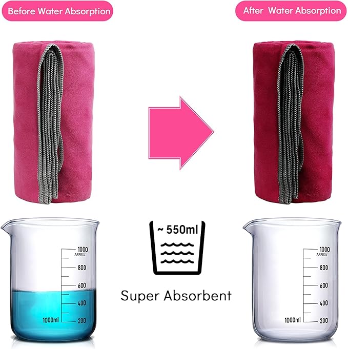 SYOURSELF 2 Pack Microfiber Camping Towel, Quick Dry Towel, Soft Absorbent Compact Travel Gym Workout Sweat Towel for Beach Yoga Swim Travel Camping Hiking Backpack Essentials (L:60"x30"+12"x24")