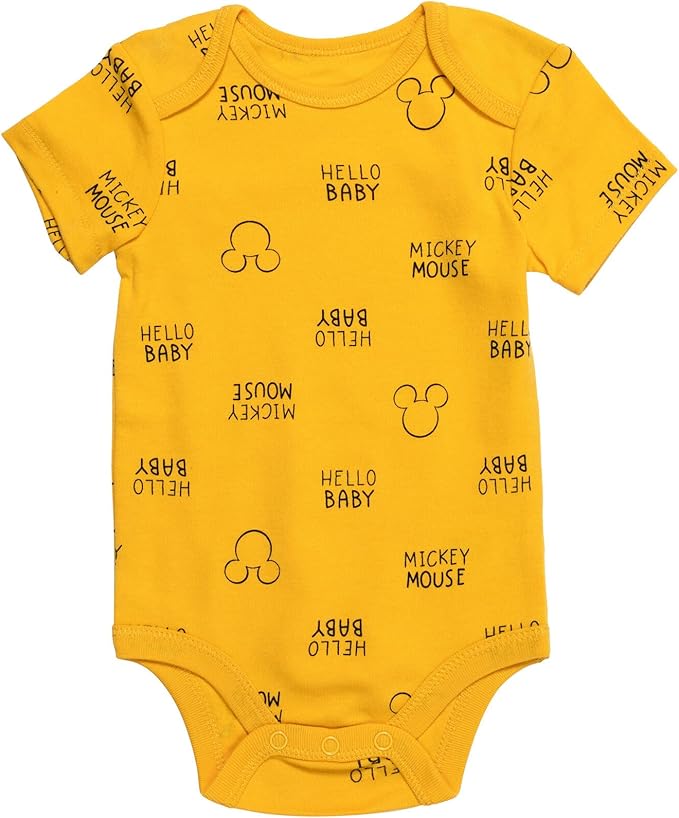 Disney Baby 5 Pack Bodysuits Newborn to Infant Sizes (Newborn - 24 Months)