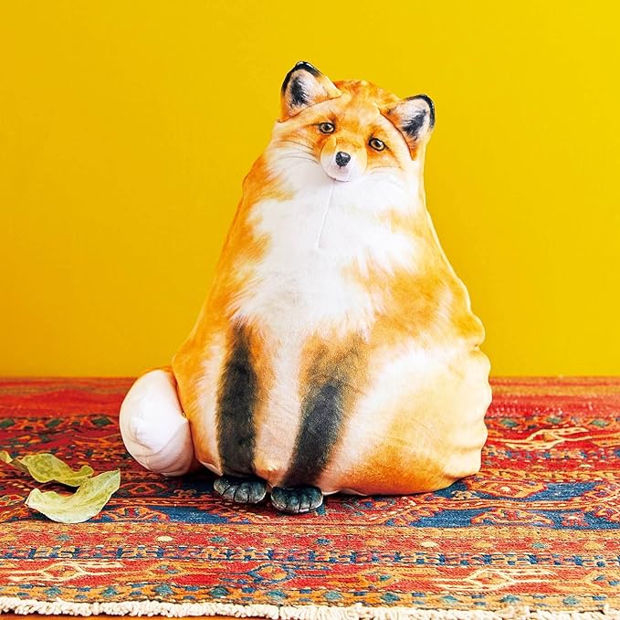 Sew Butiful Fox Stuffed Animal, Fox Plush Pillow, Cute Plushies, Throw Pillow Doll Plush Toys Birthday Gift for Girls Boys Girlfriend Kids (Small 10inch)