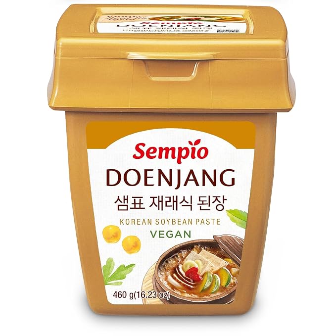 Sempio Doenjang Soybean Paste Original, Vegan, 16.2 oz / 460 g | Traditional Korean Soybean Paste, Savory & Sweet Fermented Condiment for Soups, Jjigae, Marinades, Preservative Free