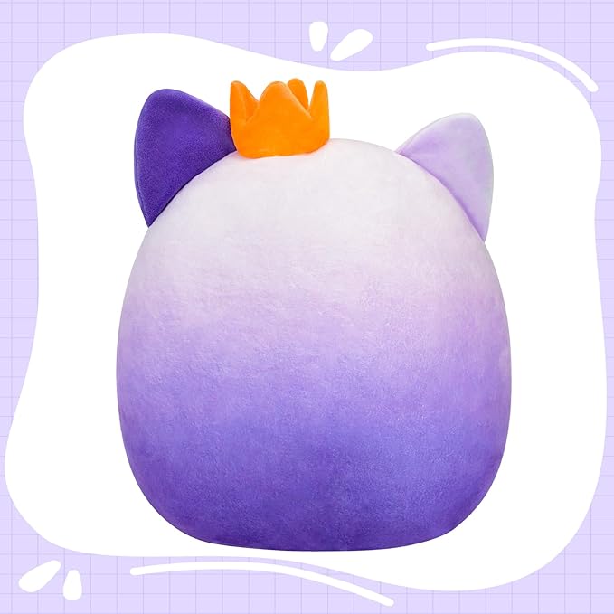 Cat Stuffed Animal Cat Plush Toys 14 Inch Soft Plushies Pillow Cute Gradient Purple Plushies Room Decoration Birthday Gifts for Kids Toddlers Girls and Boys