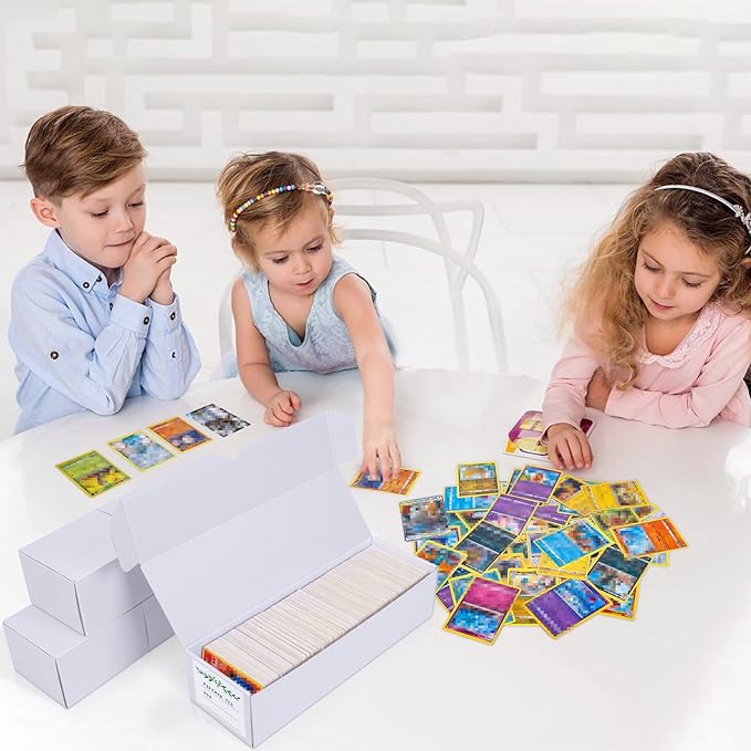 Trading Card Storage Box, 16 Pack Cardboard Card Organizer for Sports, Baseball, MTG & Game Cards – Horizontal Trading Card Storage Holds 12,000+ Cards