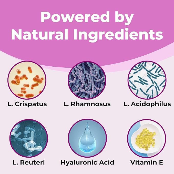 FemiClear Vaginal Probiotics, Delayed-Release Supplement, 30-Day Supply | Daily Women's Probiotic Supplements, Supports Vaginal pH Balance, Healthy Yeast & Moisture, Natural & Organic Ingredients