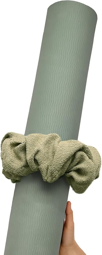 Yoga Mat Scrunchie - Holds Your Yoga Mat in Style - Durable & Elasticity Fabric - Fits All Standard Yoga Mats (mat not included)