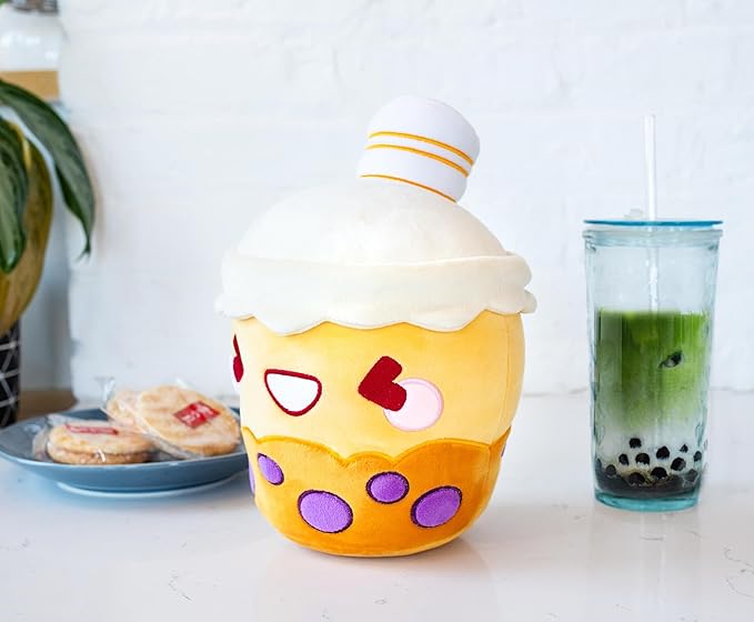 MochiOshis Boba Tea 10-Inch Character Plush Toy Mizuki Tapioshi | Plushie, Huggable Soft Stuffed Animal For Cuddling | Plush Figure Toy for Bubble Tea Lover | Officially Licensed MochiOshis Boba Plush