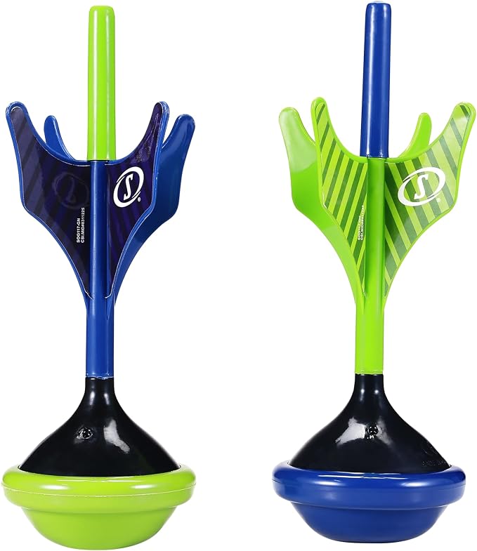 Spalding - Lawn Darts Set, 6 Piece Outdoor Toss Game with 4 Soft Tip Lawn Darts and 2 Large Target Rings, All Weather Backyard Family Game for Indoor Outdoor Play