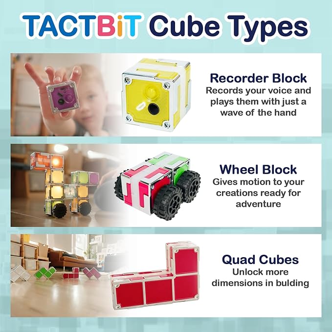 12 : Prepare Your Child for The AI Revolution The World's First Magnetic Electronic STEAM Cubes That Ignite Creativity, Develop Problem-Solving Skills.