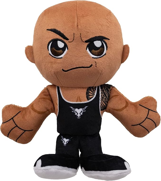 Bleacher Creatures WWE The Rock 8" Kuricha Plush - Soft Chibi Inspired Wrestling Legend
