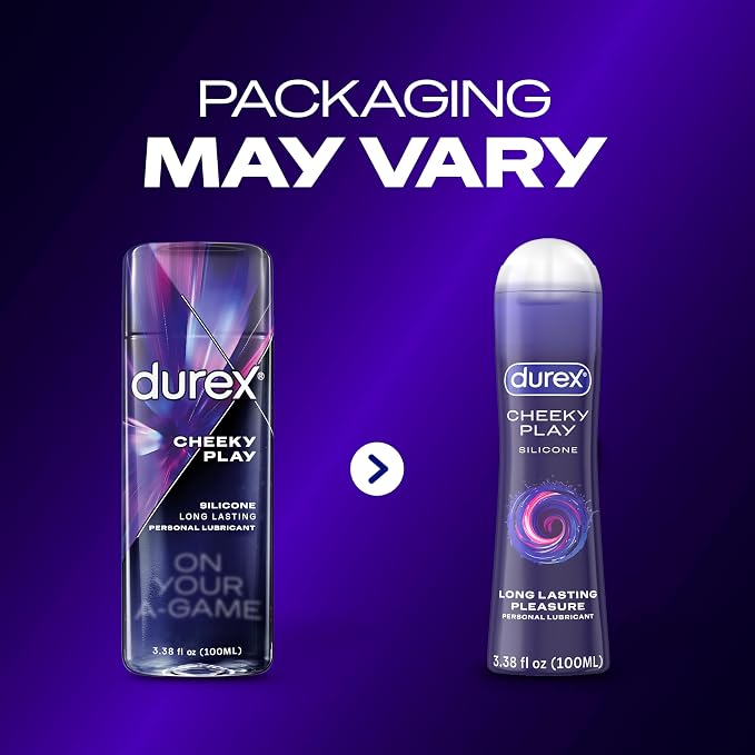 Durex Liquid Silicone Lube for Sex, Anal Lube & Sex Lube for Women, Men & Couples, Personal Lubricant for Anal Sex, Silky Smooth, Long Lasting Lubricant, 3.38 fl oz