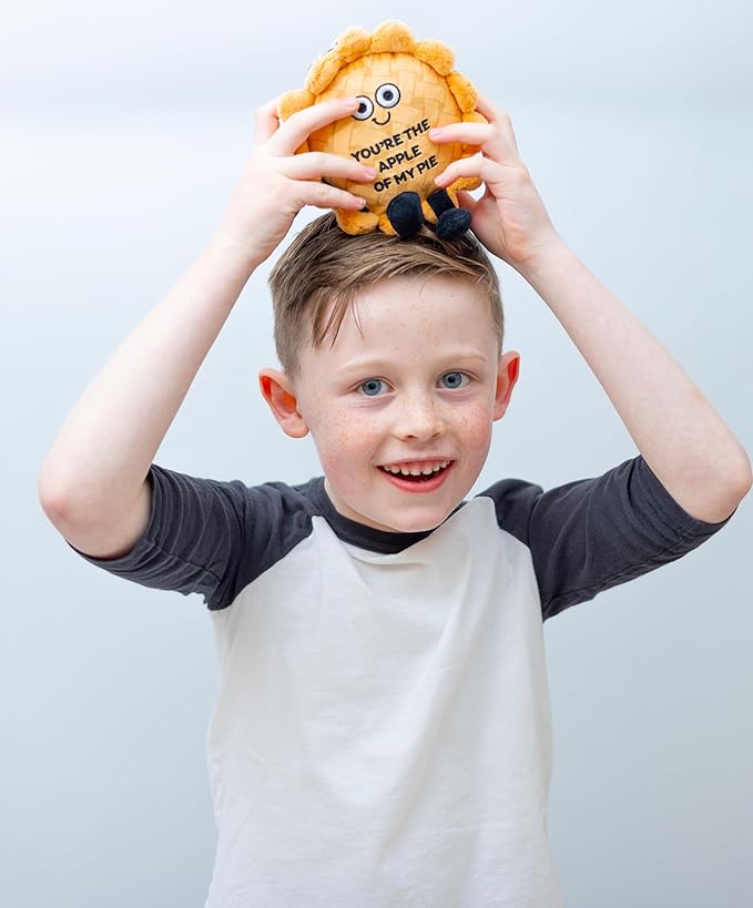 Pie Plushie - You're The Apple of My Pie Cute Apple Pie Plush, Food Plushie Gift for Kids
