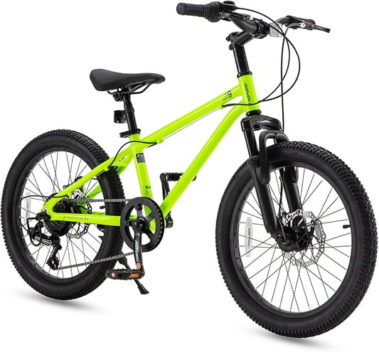 RoyalBaby Kids Mountain Bike for Boys and Girls, Ultra-Light Aluminum 20-26 Inch Wheel Bicycle for 6-14 Years Old Children, 7/21-Speeds Drivetrain