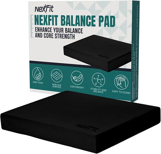 High-Density Balance Pad - Durable TPE Foam Balance Pad Physical Therapy, Foam Exercise Pad with Non-Slip Surface, Lightweight for Home & Gym Workouts, Core Strength & Balance Enhancement