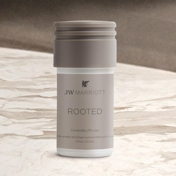 JW Marriott Rooted Mini Home Diffuser Refill - Works with Plug in Wall Diffuser - Luxury Hotel Collection - Scent Notes of Sycamore, Sage, Cedarwood, Sandalwood, and Amber - Rooted Fragrance