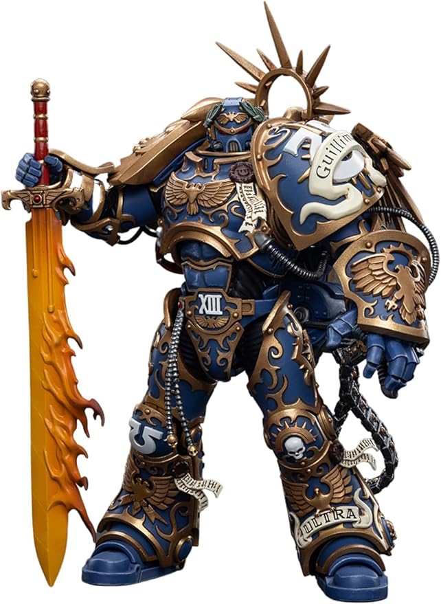 JOYTOY Warhammer 40,000 1/18 Action Figure 7.08-Inch Ultramarines Primarch Roboute Guilliman Collection Model Christmas Birthday Gift JT6342