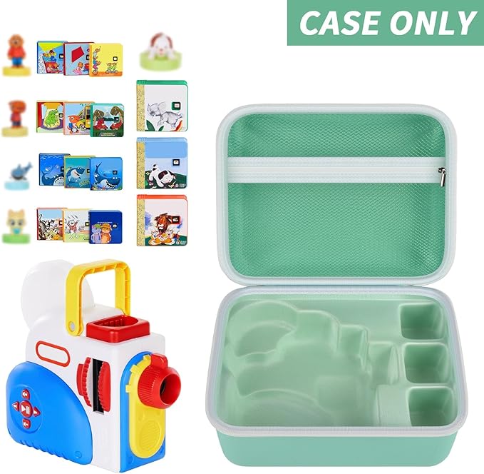 Case Compatible with Little Tikes for Story Dream Machine Books Starter Set, Toys Protective Container for Little Tikes for Storytime Audio Play Real for Littles Character Collection (Box Only), Green