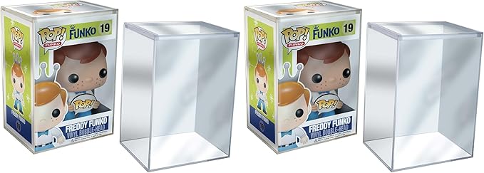 Funko Pop Premium - Premium Protector Display Cases - for Funko Pop Collectable Vinyl Figures - Durable,Crystal Clear,and Stackable Storage,(Pack of 2)