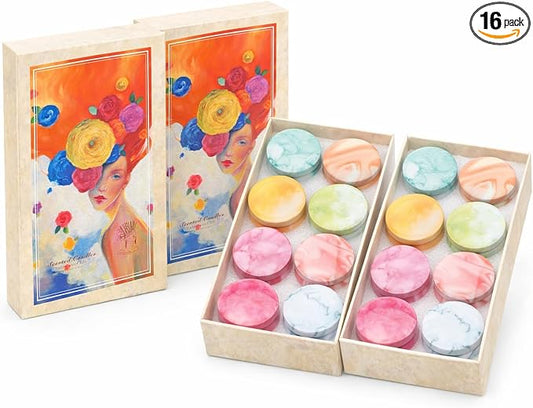 Aromatherapy Candle Gift Set for Women, Pack of 2, 16 Pack Fruity Floral Soy Wax Candles