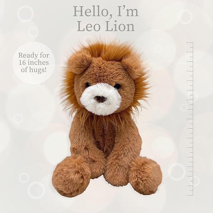 World's Softest Plush Lion, Lushee, Large, 16" Stuffed Animal for Baby, Toddler, Kids, Adults - Lion Plush Toy-Adorable Toy Made from Kid-Friendly, Quality Materials
