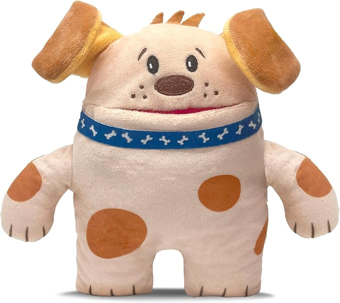 The Tooth Brigade Tooth Fairy Pillow | Stuffed Plush with Large Pocket Mouth for Lost Teeth, Treasures, Prizes - Fun and Interactive Plush, Perfect Kids, Boys, & Girls Gift (OBI Dog)