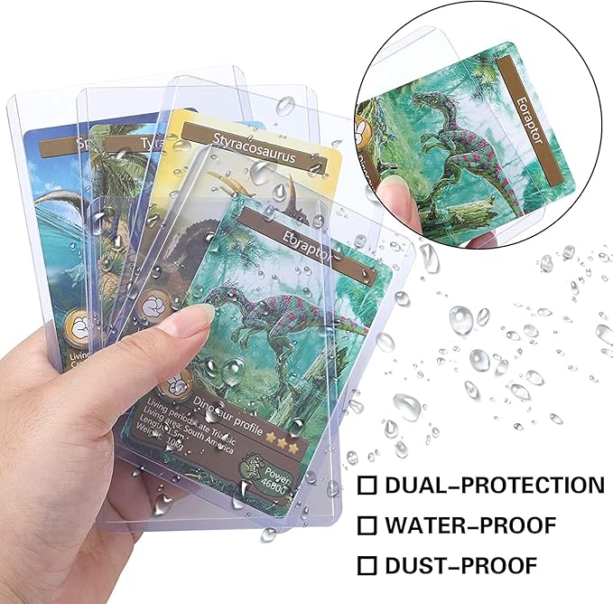 400 PCS Toploaders and Panny Sleeves - Premium Hard Plastic Card Protectors, Trading Card Sleeves,for Baseball Game Sports Collectible Card (200 PCS Toploader + 200 PCS Penny Sleeves)