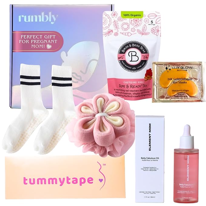 3rd Trimester Mom-to-Be Essentials Box - Pregnancy Gifts for Expecting Mom - Care Package with Essential New Mommy Items & Pregnancy Must-Haves - Third Trimester