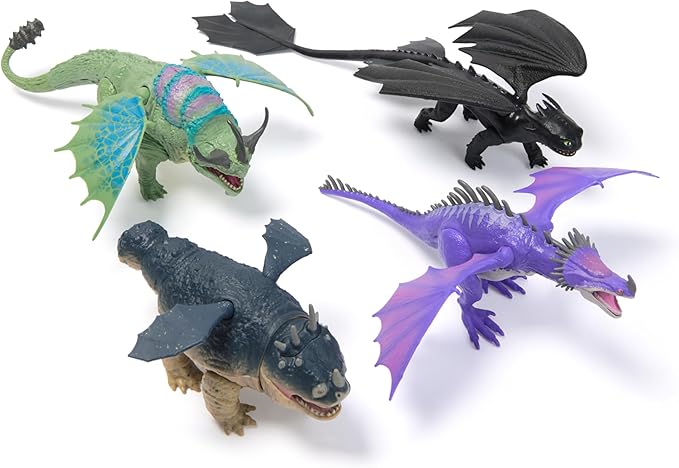 DreamWorks Dragons, How to Train Your Dragon, Toothless 9” Action Figure, Kids Toys for Ages 4 and up