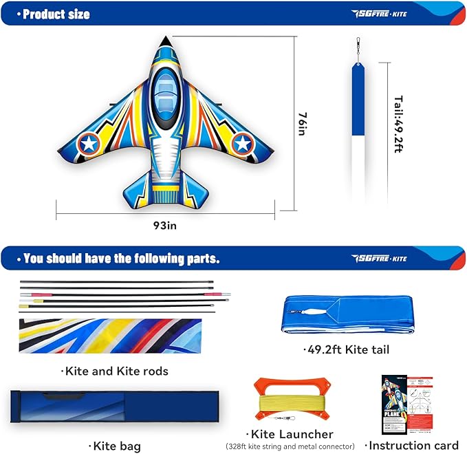 SGftre Delta Kite for Kids & Adults，Extremely Easy to Fly for Beginners，Kites for Beach Trip Park Family Outdoor Activities