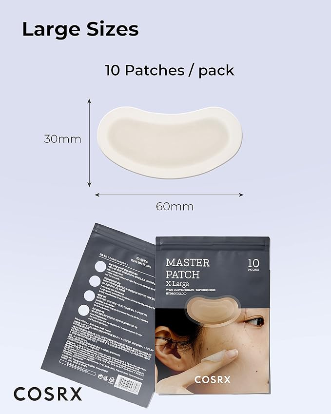 COSRX Maximized Acne Patch Duo - Acne Pimple Patch 2 Pack (48 Counts) + Master Patch Intensive X-Large (10 Counts), Powerful Acne Spot Treatment