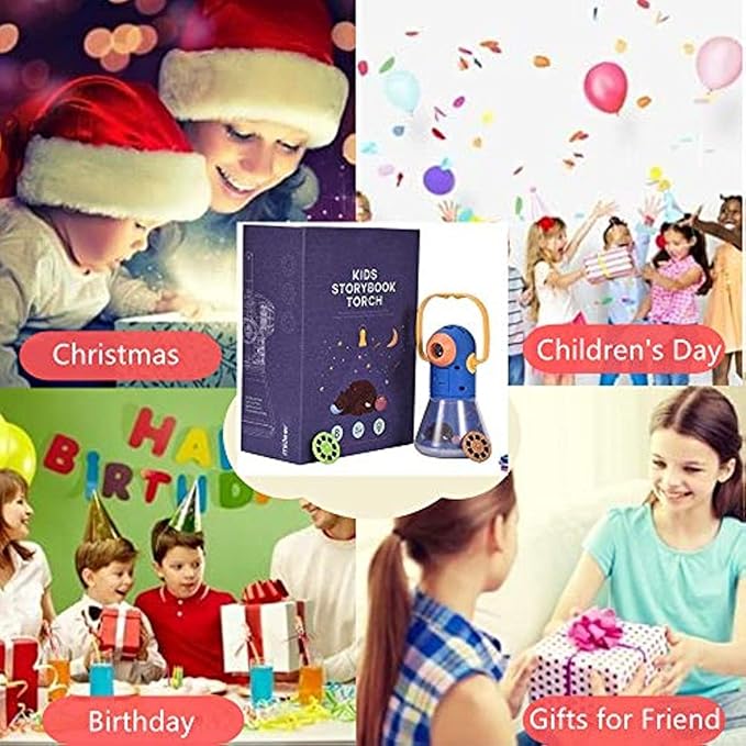 Kids Multifunctional Story Projector, Night Lights Projector Storybook Toy, Educational Toys Gifts for 3-12 Year Old Boys/Girls
