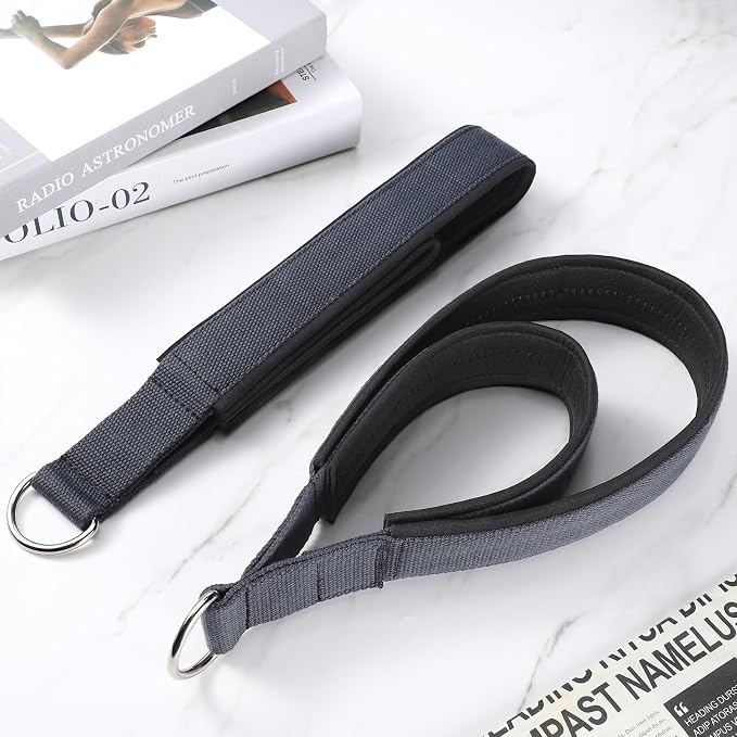 TOBWOLF Pilates Straps - Double Loop D-Ring Straps for Reformer, Padded, Home Gym Workout