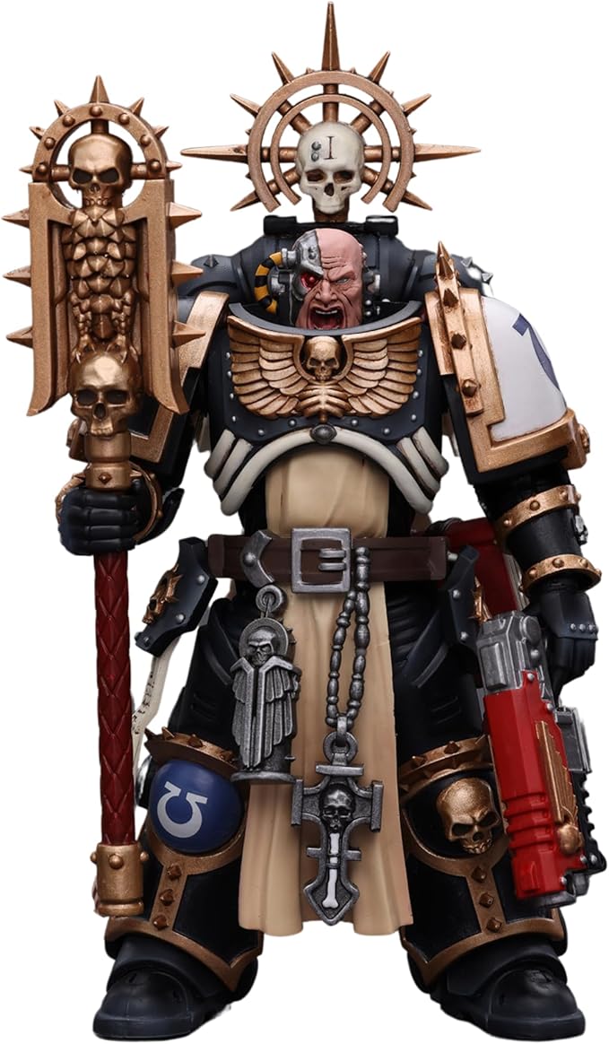 JOYTOY Warhammer 40K 1/18 Action Figure Ultramarines Chaplain Indomitus Collection Anime Model Gift
