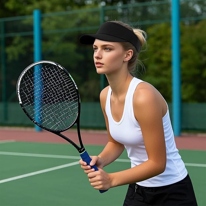 Topbuti Sports Sun Visor Hats for Women Men Adjustable Cotton Beach Baseball Tennis Golf Hat Caps UV Protection Visors