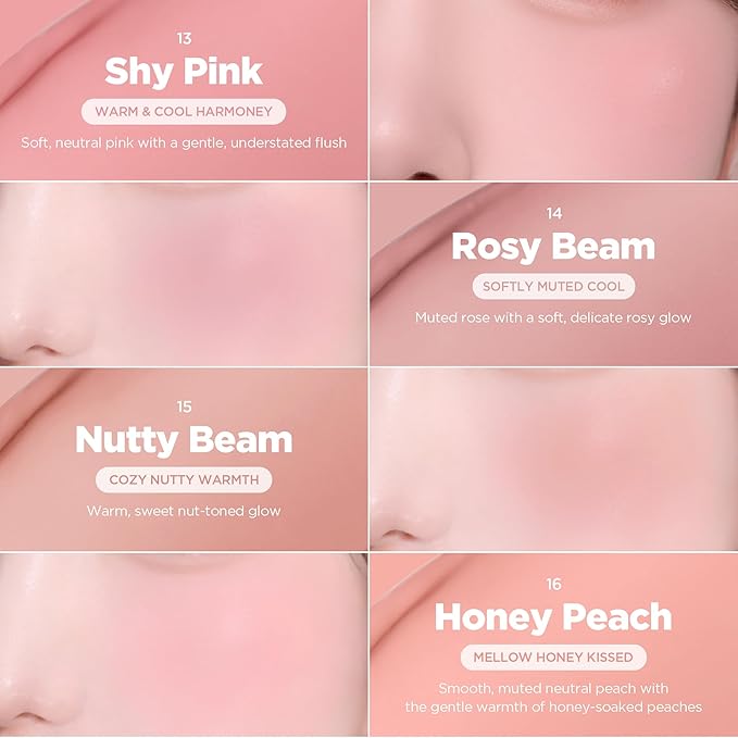 lilybyred Luv Beam Cheek Balm | Heart-Shaped Korean Cream Blush, Semi-Matte Finish, Long-Lasting, Blendable & Buildable, Soft Creamy Texture, Lightweight, Natural Flush, 0.12 oz. (04 Heart Attack Red)