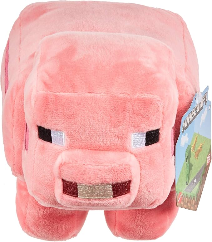 Mattel Minecraft Basic Plush Character Soft Dolls, Video Game-Inspired Collectible Toy Gifts for Kids & Fans Ages 3 Years Old & Up