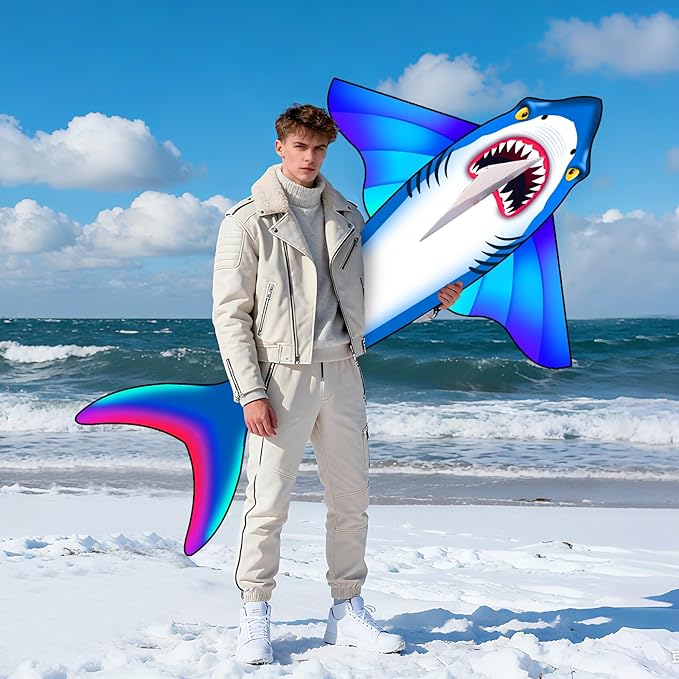 Xida Octopus Kite for Kids Ages 4-8, Professional Kites for Beginners and Adults, Easy to Fly Beach Kites for Boys and Girls, Long Colorful Tail with 200ft Line, Large Kite for Outdoor Family Games