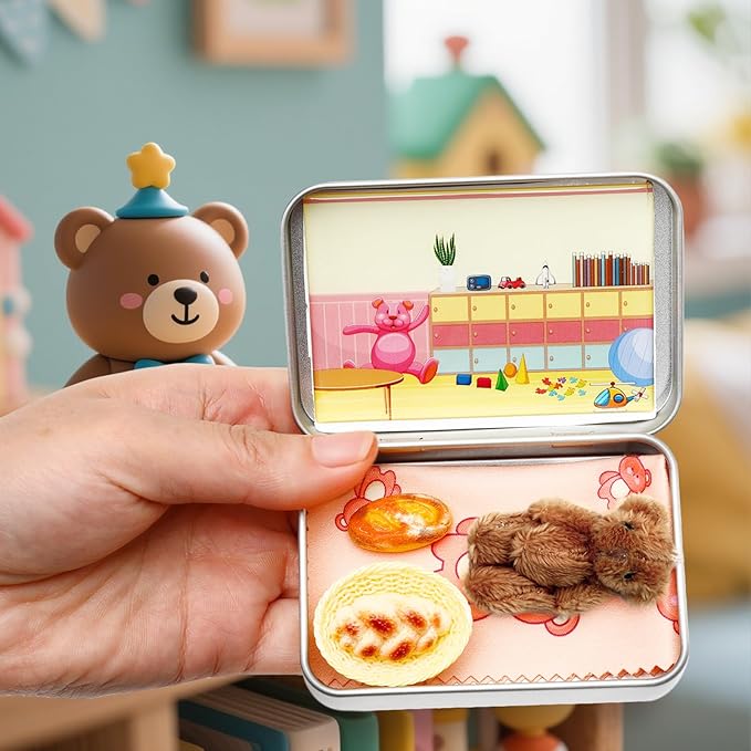 Little Pocket Bear, Back to School Gift for Kids, Travel Buddy, Cute Bear Birthday Gift, Gifts for 4 5 6 7 8 Years Old Boys Girls