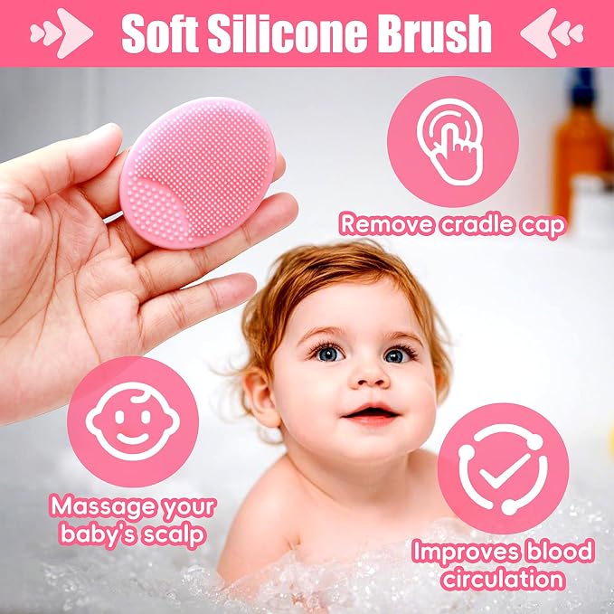 Baby Grooming and Healthcare Kit, Infant Safety Care Set with Hair Brush Comb Nail Clipper Nasal Aspirator,Baby Essentials Kit for Newborn Girls Boys (13 in 1, Pink)