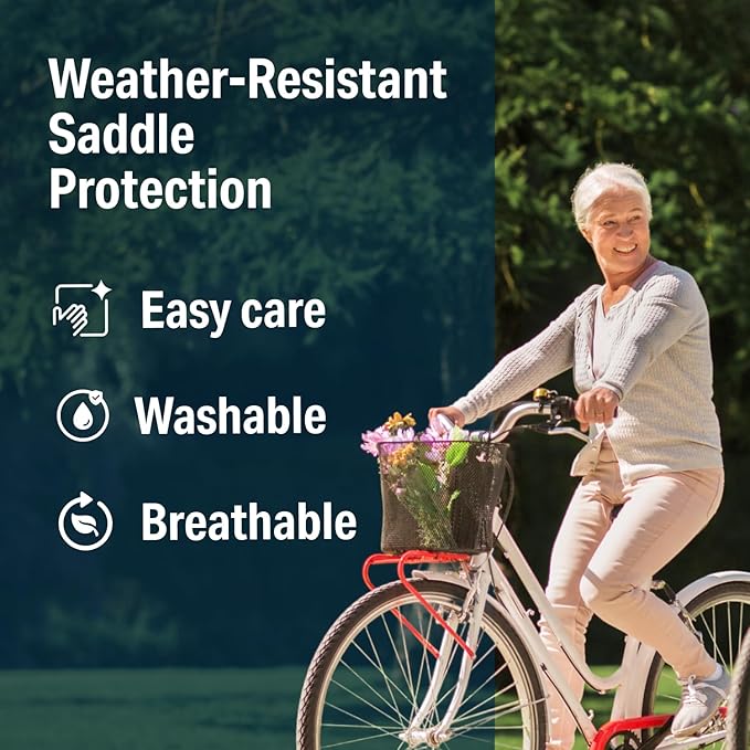 Bikeroo Comfort Bike Seat Cushion - Padded Gel Cover for Exercise, Mountain & Road Bikes, Universal Fit for Peloton & Stationary Bikes