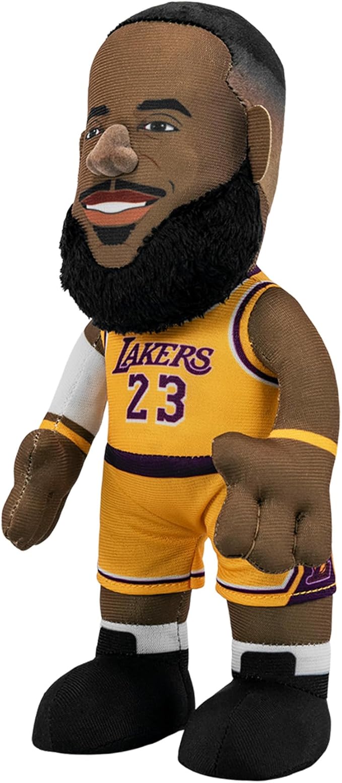 Bleacher Creatures Los Angeles Lakers Lebron James 10" NBA Plush Figure - A Legend for Play or Display