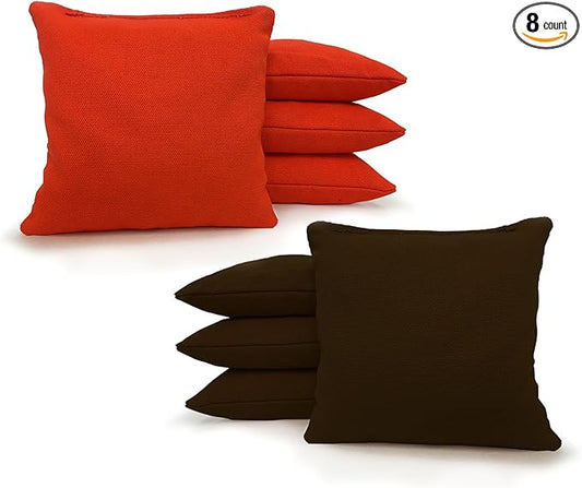 Tailgating Pros Regulation Cornhole Bags - Set of 8 - Corn Filled & Handmade 25+ Color Options