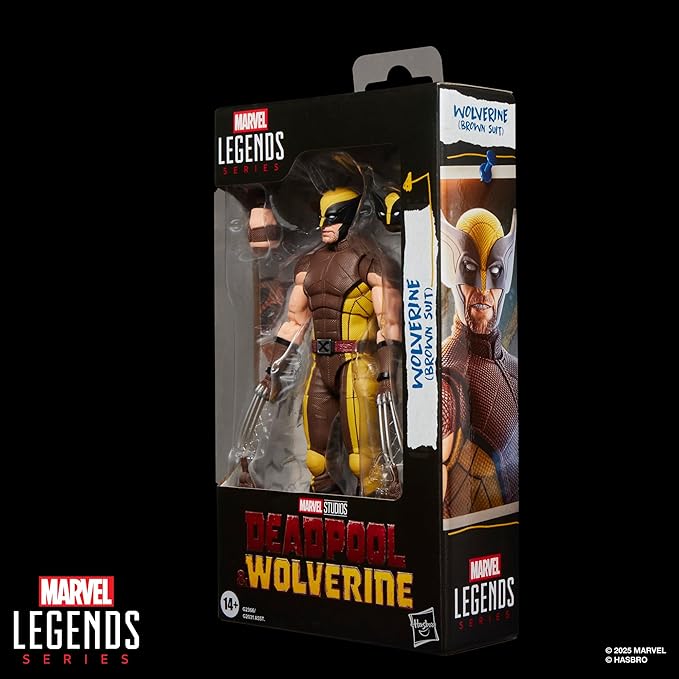 Marvel Legends Series Wolverine (Brown Suit), Marvel Studios' Deadpool & Wolverine Movie Collectible 6-Inch Action Figure Gift