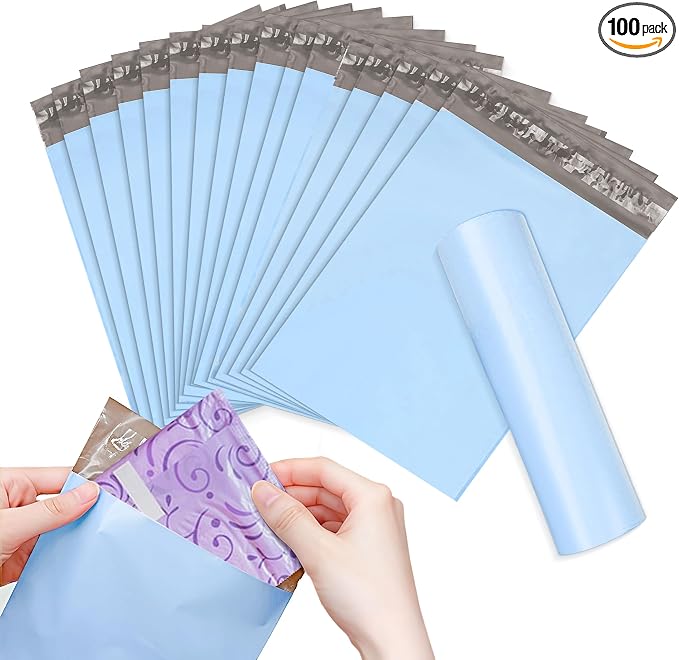 Sanitary Napkin Disposal Bags - Block Odors, Great Adhesion, Perfect Size - Feminine Hygiene Disposal Bags for Tampons and Pads 100Pcs (Blue)