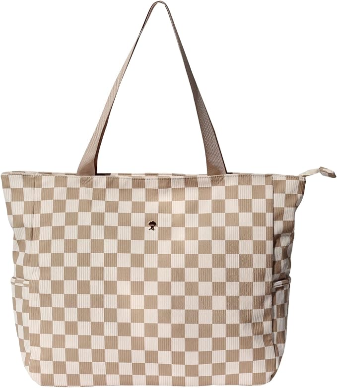 ESVAN LARGE BEACH BAG Water Resistant Lightweight 20 inch Women Oversize Tote Bag for Gym Beach Travel Pool Yoga Nurse