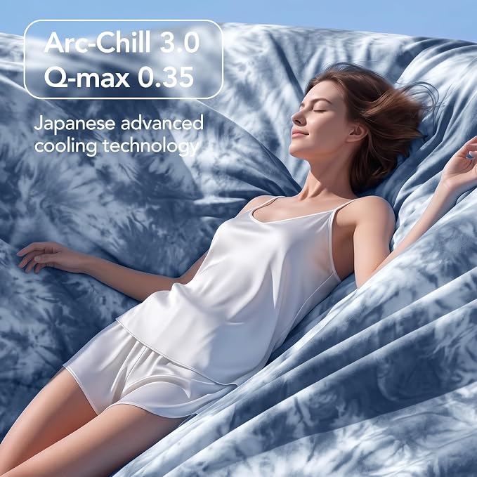 Cooling Blanket Queen Size 90"x90" for Hot Sleepers | Cold Summer Soft Blanket for Bed Couch and Travel Absorbs Heat Q-Max>0.35 Cool Lightweight Throw for Night Sweats Menopause