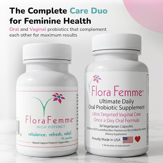 pH Vaginal Probiotics Suppository - Supports pH Balance of Yeast & Bacteria for Feminine Freshness. Supports Restoration of Healthy Vaginal Flora & Eliminates Vaginal Odor
