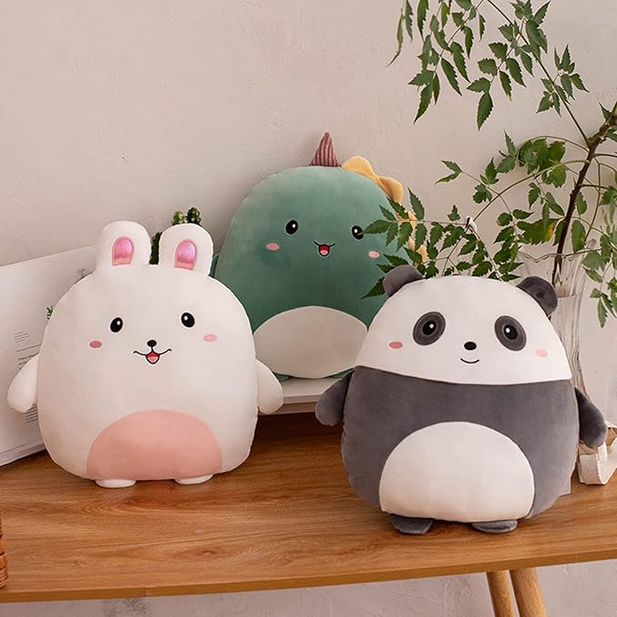 Cute Panda Plush Pillow, 8 inch Panda Stuffed Animal Toy Kawaii Plushies Hugging Pillow Gifts for Room Decor Kids Birthday Valentine