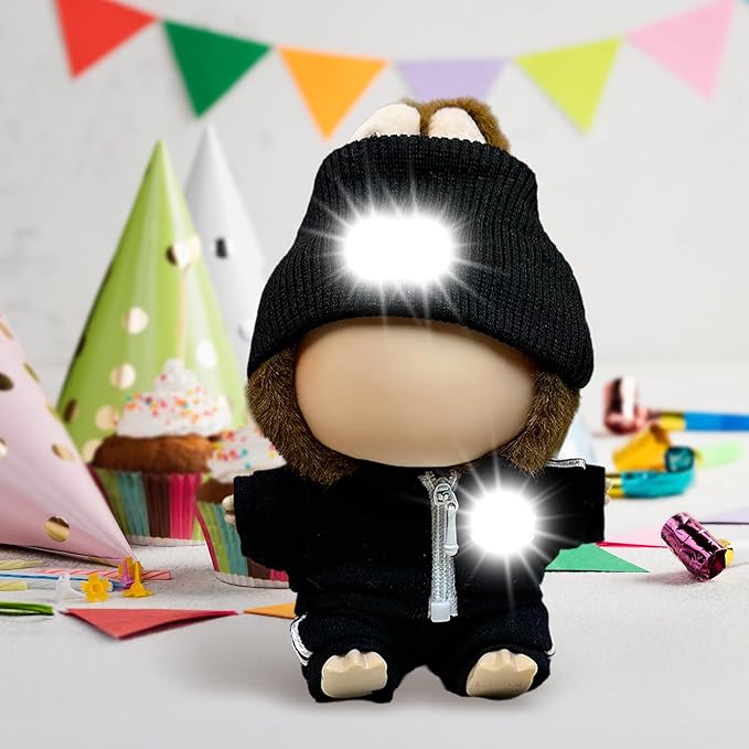 Clothes Fit for 17CM Doll, Fashion Doll Clothes Outfit Set Cute Theme Designer Toys Dress Accessories for Collector Fans Display (Black Sports Suit)